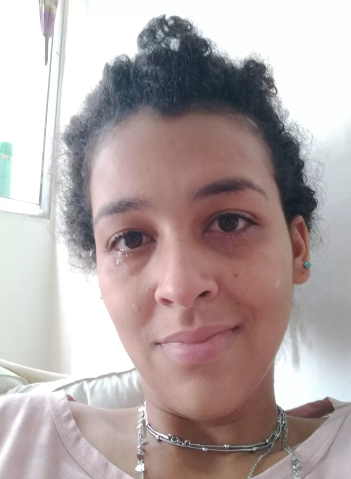 Andrea Januário no início, momento difícil